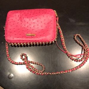 Euc pink Rebecca Minkoff gold stud crossbody